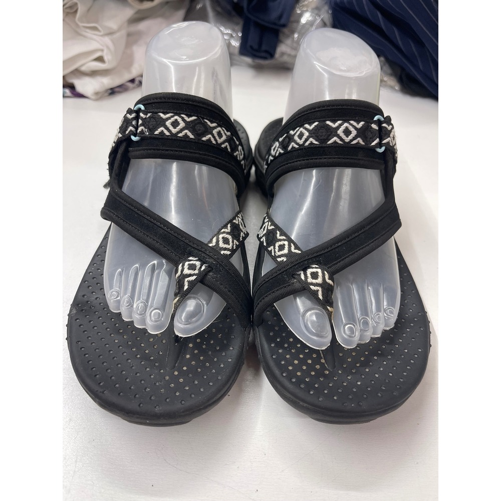 Skechers Outdoor Lifestyle Black Geometric Sport Sandals 40798W Womens 9.5